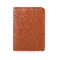 Bi-fold Leather Card Holder Brown- 4166 Oxhide
