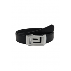Luxury Belt for Men - Ratchet Leather Belt - Branded Leather Belt for Men - Belts with exclusive buckles - Belts for Evening Wear - - Auto Lock Black Belt - ABB3A Oxhide Black