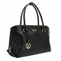 Pebble Leather Handbag - Everyday Black