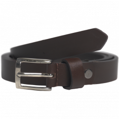 Belt Women 20 mm width- Plus Size Women belt in Full Grain Leather - Ladies Leather Belt in Brown Color - Oxhide LB2 20mm