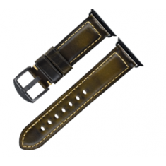 Leather Apple watch strap Green Designer 38,40,41 / 42,44,45 mm - OXHIDE