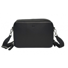 Premium Leather Messenger Bag - Full Grain Leather Sling Bag - Leather Bag for Men -J0081 BLK