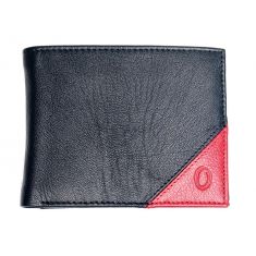 Minimalist Wallet - Full Grain Leather Wallet-Slim Wallet Red and Black Wallet -  JG05 Oxhide