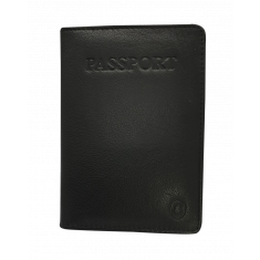 Passport Wallet Leather - Leather Passport Holder - Passport Cover Leather - Leather Passport Case - Passport Pouch - Oxhide 4297P - BLACK