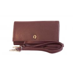 Crossbody Leather Sling Bag for Women - New Style Small Leather Handbag - Trendy Sling Bag for Girls - OX45 PRUNE