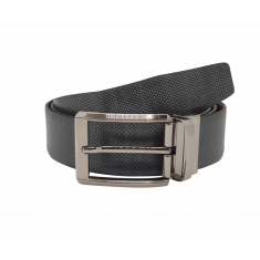 Grey and Brown Formal Reversible Leather Belt