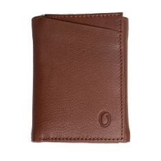 Trifold Wallet Men - Genuine Leather Wallet - Brown Wallet - Compact Wallet - 4199 Oxhide