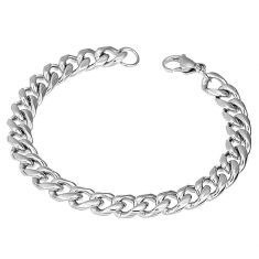 Oxhide Metal Curb Chain Bracelet