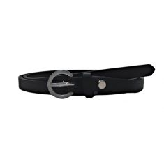Belt Women 15mm width- Plus Size Women belt in Full Grain Leather - Ladies Leather Belt in Black Color - Oxhide LB3 15mm