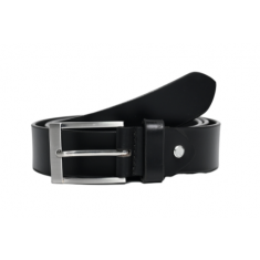 Casual Leather Belt Men - Full Grain Leather Belt - Leather Belt Men For Jean - Black Leather Belt - BLC22 Oxhide Black