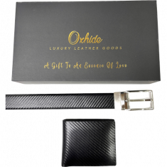 Belt gift set men -Belt Wallet Gift Set - Wallet Gift Box - Oxhide Cronous Gift Box