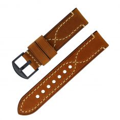 Leather Apple watch strap Dark Brown Contrast stitch 38,40,41 / 42,44,45 mm - OXHIDE