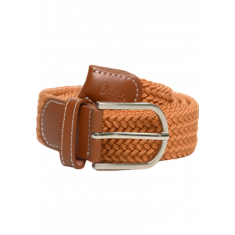 Fabric belt for men and women - Elastic belt - Woven stretchable belt plus size - Webbing Belt with Metal Buckle - Canvas Belt for men and women in Tan color - Oxhide BCN