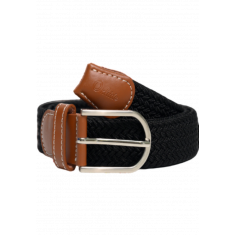 Fabric belt for men and women - Elastic belt - Woven stretchable belt plus size - Webbing Belt with Metal Buckle - Canvas Belt for men and women in Black color - Oxhide Fabric Belt BCN