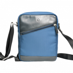 Leather Messenger Bag - Full Grain Leather Sling Bag -Leather Sling Bag for Men Blue - Oxhide J0046