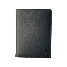 Leather Wallet Men with Coin Pouch - Black Wallet - Bifold Wallet - Full Grain Leather Wallet - J0007 Oxhide
