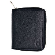 Black Wallet Women Short Leather - Lady Short Wallet - Cow Leather Wallet for Women - Compact Wallet for Women - Oxhide  OX37