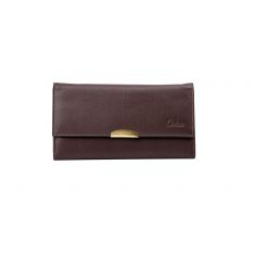 Leather Wallet Women - Lady Long Wallet - Trifold Wallet Women - Cow Leather Wallet for Women - Full Grain Leather Wallet - Oxhide 4176-BRN